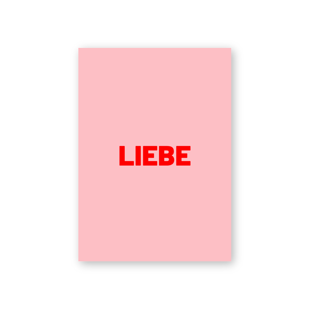 Carte postale - Cher Rosa -Rot