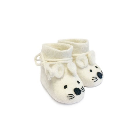 Baby shoe mouse white