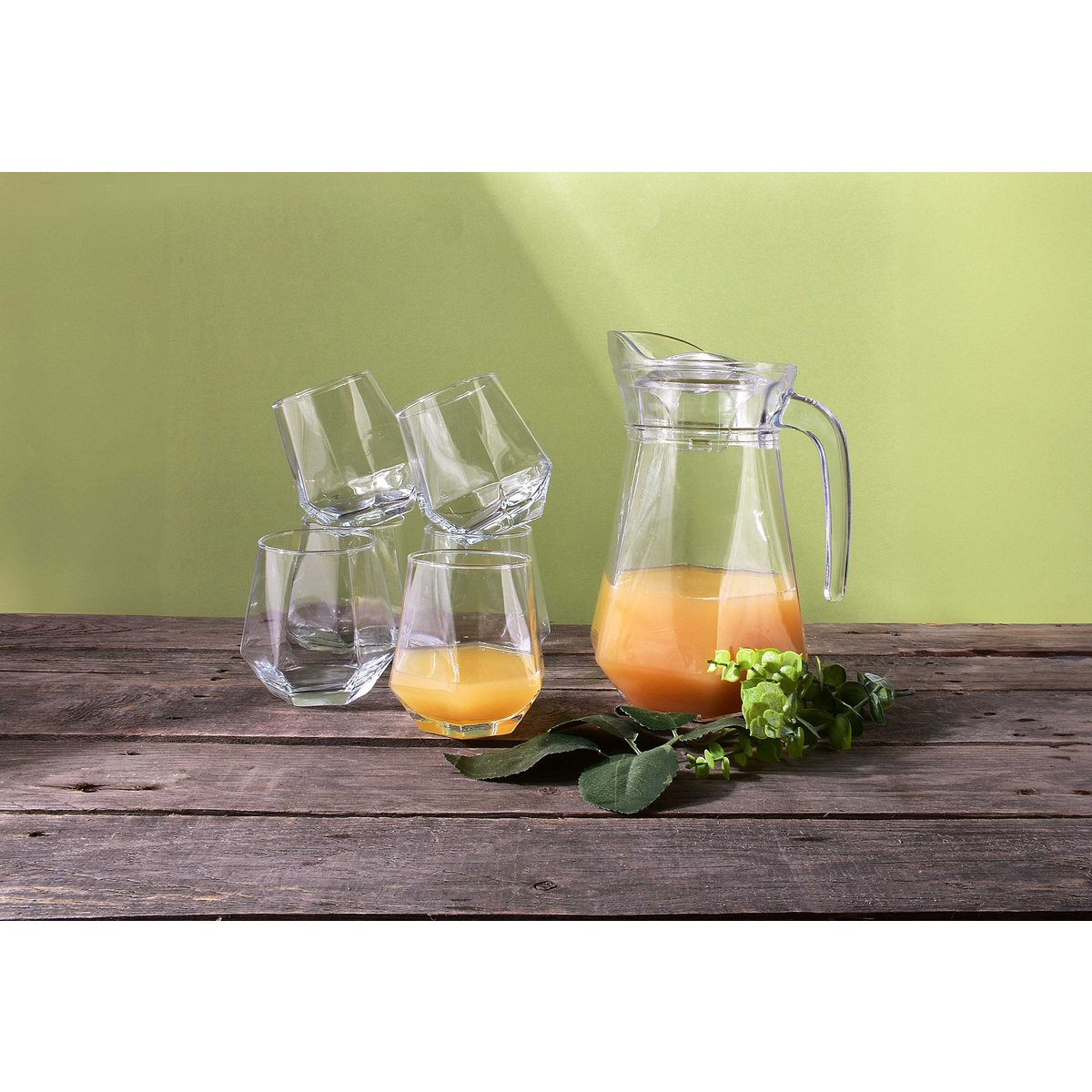 ADEL Sæt med kande og 6 glas 1,4L 6x330ml