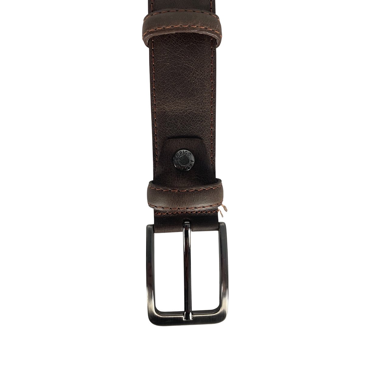 Cintura in pelle monogramma | Genuina pelle | Cintura maschile e signore | 3,5 cm | 8 colori
