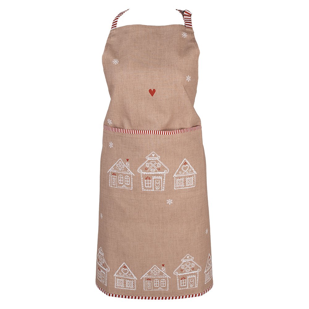 Keukenschort 70x85 cm Bruin Katoen Gingerbread house