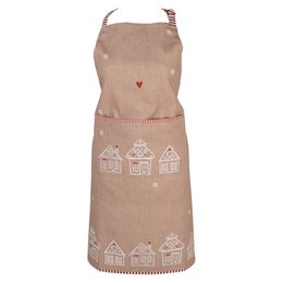 Keukenschort 70x85 cm Bruin Katoen Gingerbread house