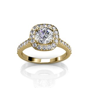 Cushy Ring - Gold and Crystal
