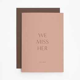 Karte "Missing Her"
