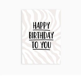 Ansichtkaart || Happy Birthday to you