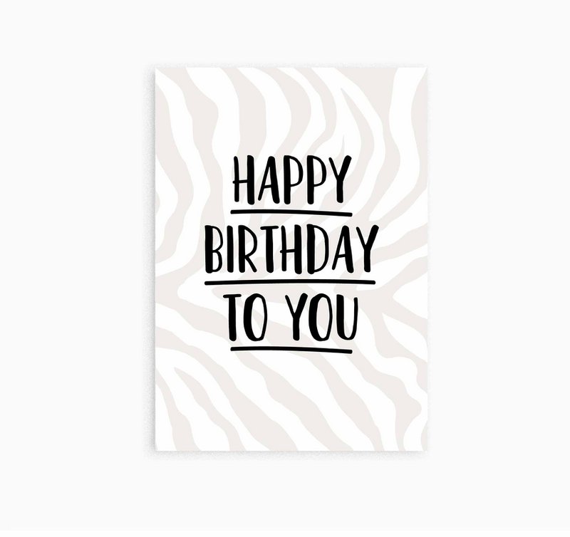 Ansichtkaart || Happy Birthday to you