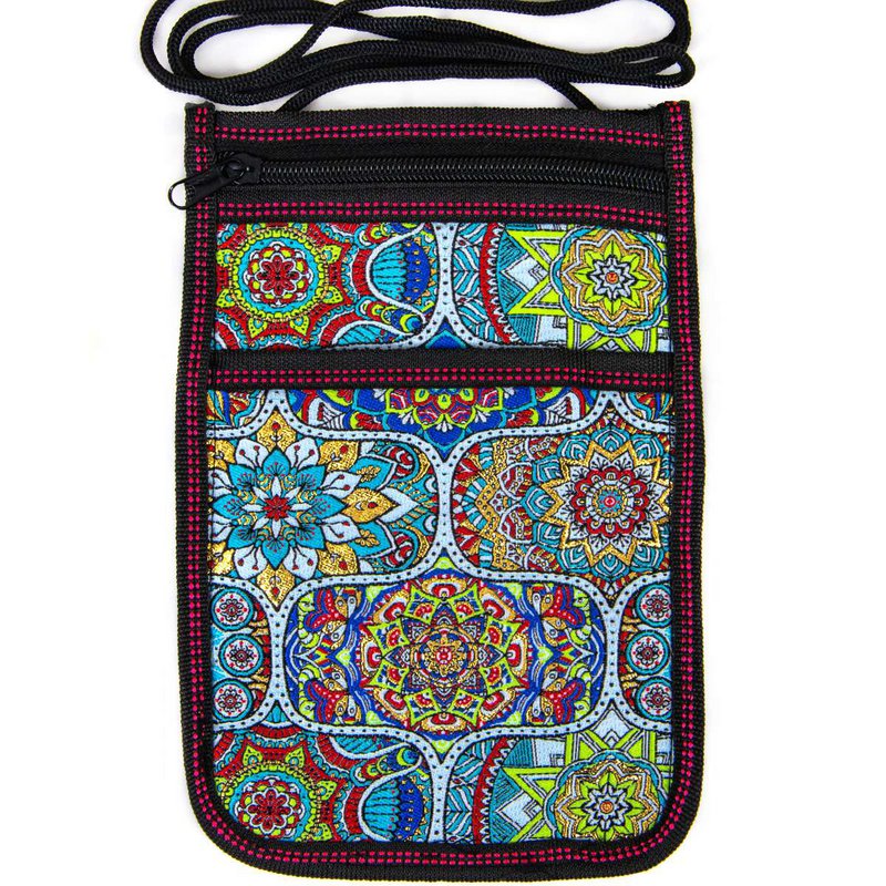 En skuldertaske med Boho -mønster - Mandala - 23.5x15cm