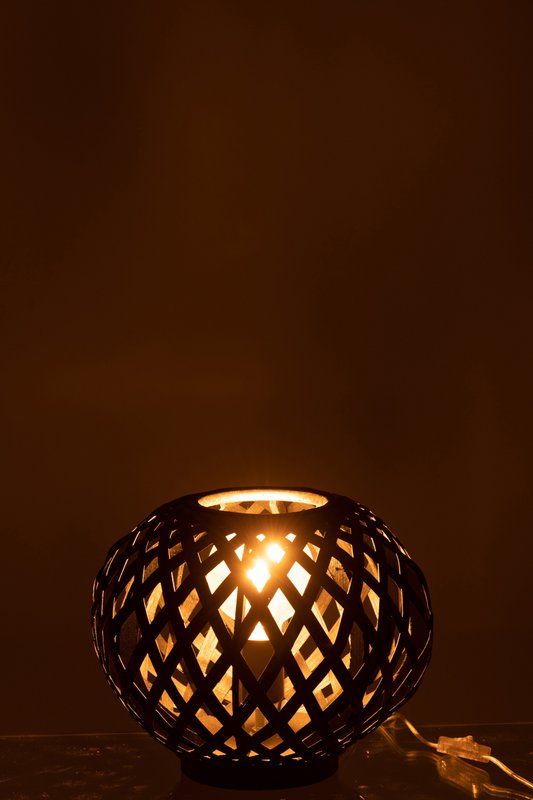 Lampada J-Line - bambù - nero
