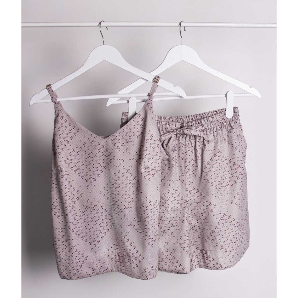 Conjunto dos piezas Mesh Almond (blusa+short)