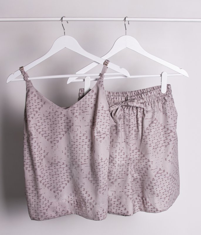 Conjunto dos piezas Mesh Almond (blusa+short)