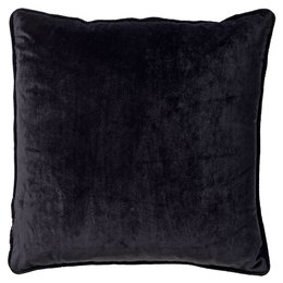 Dutch Decor FINNA - Cushion 45x45 cm - 100% recycled polyester - Eco Line - Raven - Black