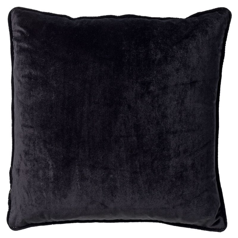 Dutch Decor FINNA - Cushion 45x45 cm - 100% recycled polyester - Eco Line - Raven - Black