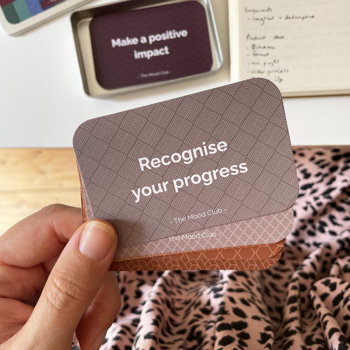 Mood Cards per il lavoro - regalo aziendale / cura di sé, consapevolezza e benessere