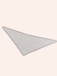 Foulard triangle rayé 100% laine mérinos