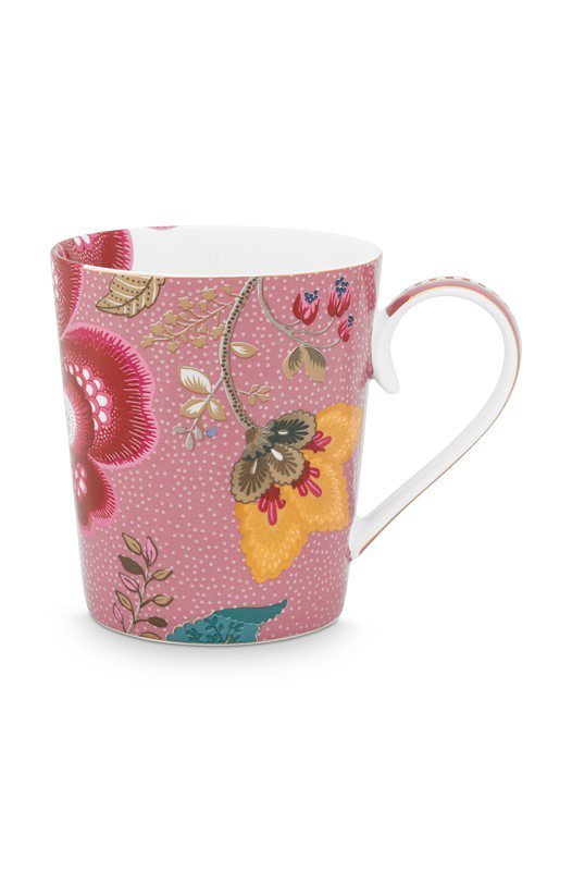 Pink Floral Fantasy Alphabet Tasse - M - 350ml
