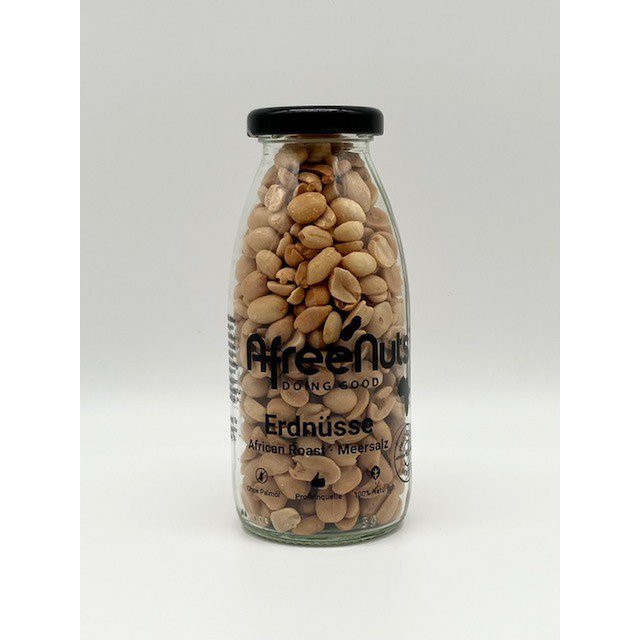 Premium Peanut Pearls Erdnüsse FreundeFlascheAfrican Roast · Atlantik MeersalzInhalt: 150g