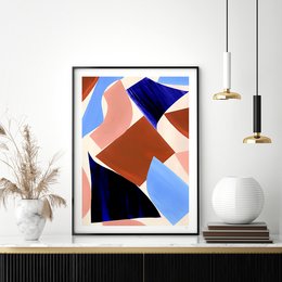Formas geométricas abstractas Lámina artística