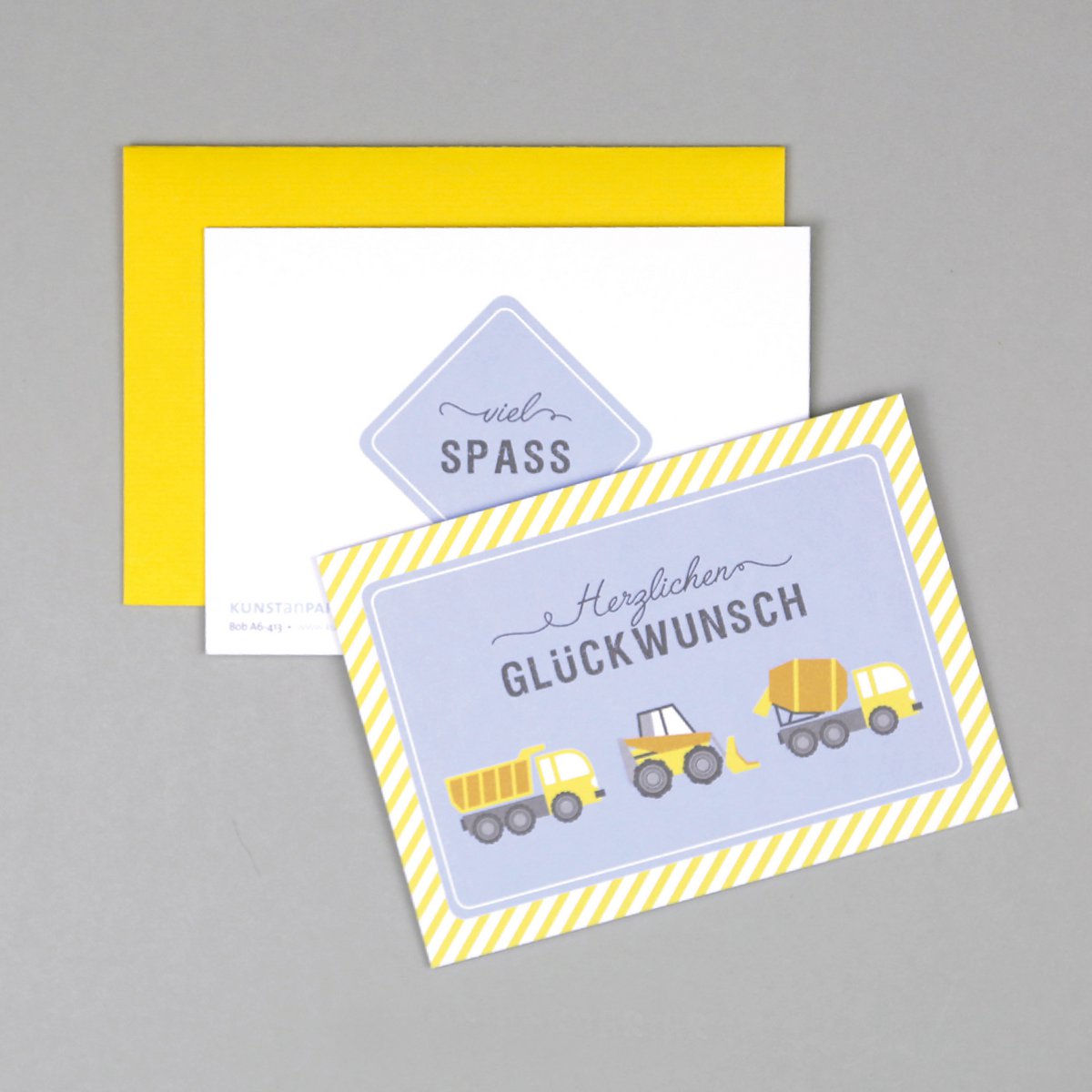 Geburtstagskarte Baustelle Bob