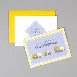 Plac budowy kartki urodzinowej Bob