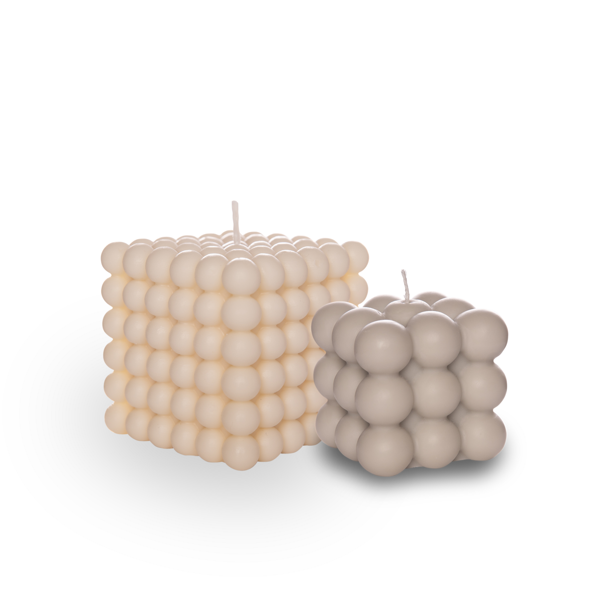 Grand Bubble 8x8 Cream + Bubble lysegrå