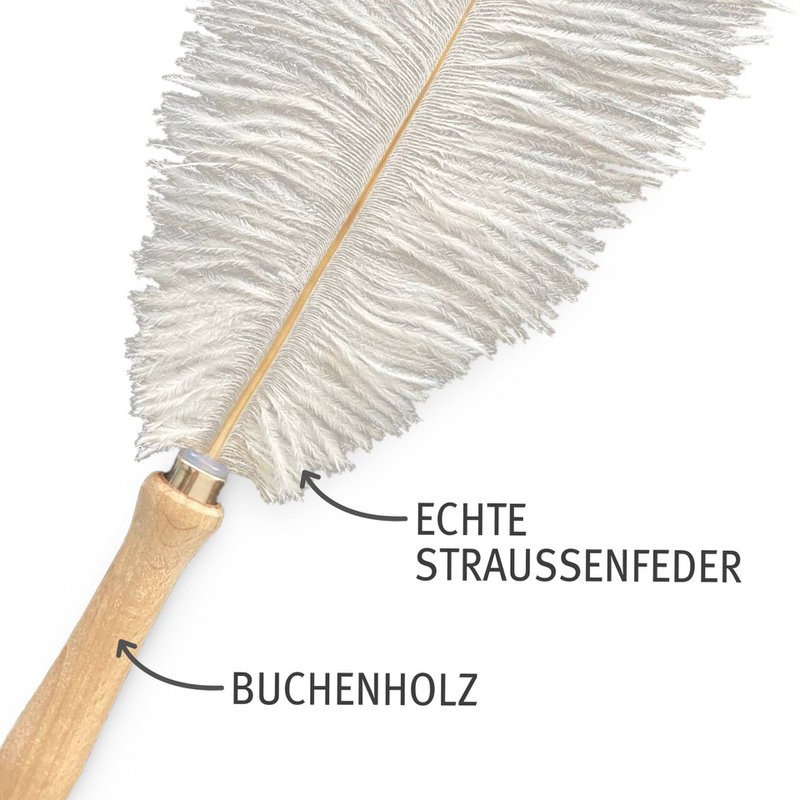 Feather feather with 1 ostrich feather