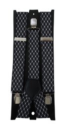 Bretelle lunghezza totale 95 cm, nero/bianco