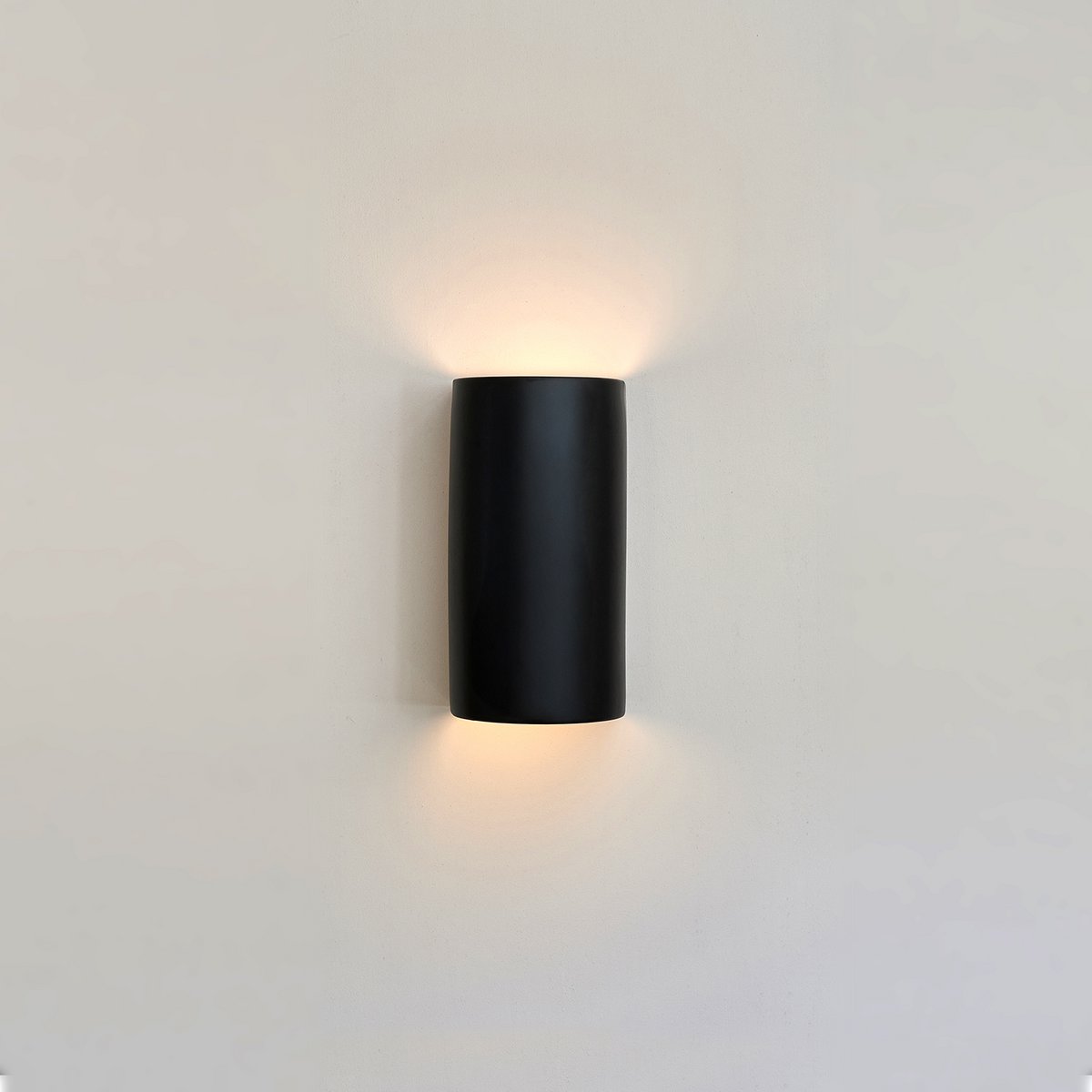 Lampe murale en céramique - noir mat