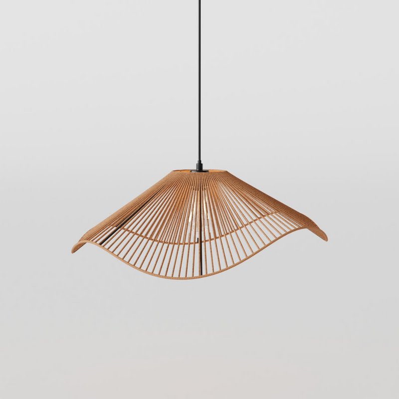 Lampada a sospensione Fedora, Naturale
