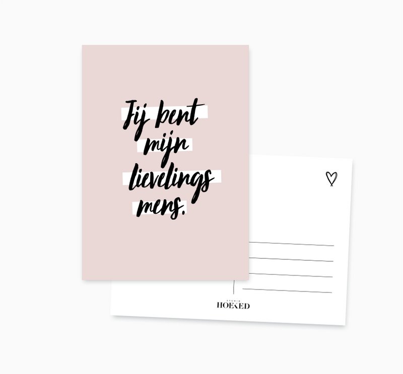 A6 Ansichtkaart || Lievelingsmens