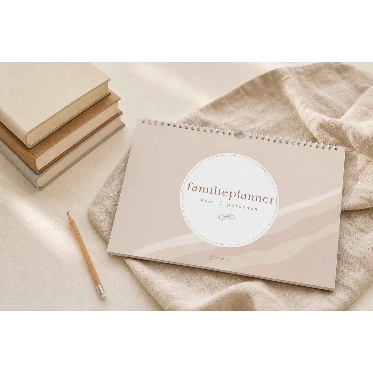 Fyllbooks Family Planner A4 - Dateless - Beige