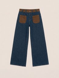 Backstreet Blue and Brown Denim Pants