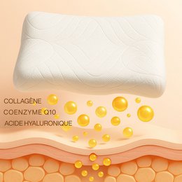 Anti-verouderingskussen met cosmetische kussensloop dermacoll | "Beauty Silk"