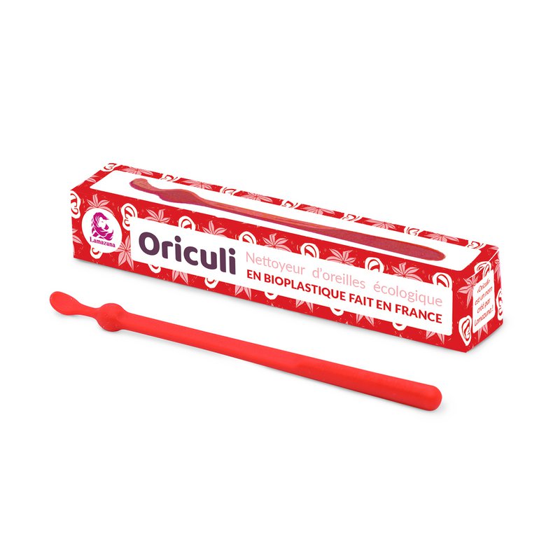 Oriculi in bioplastic - Mix of 4 colors (purple, green, red, yellow)