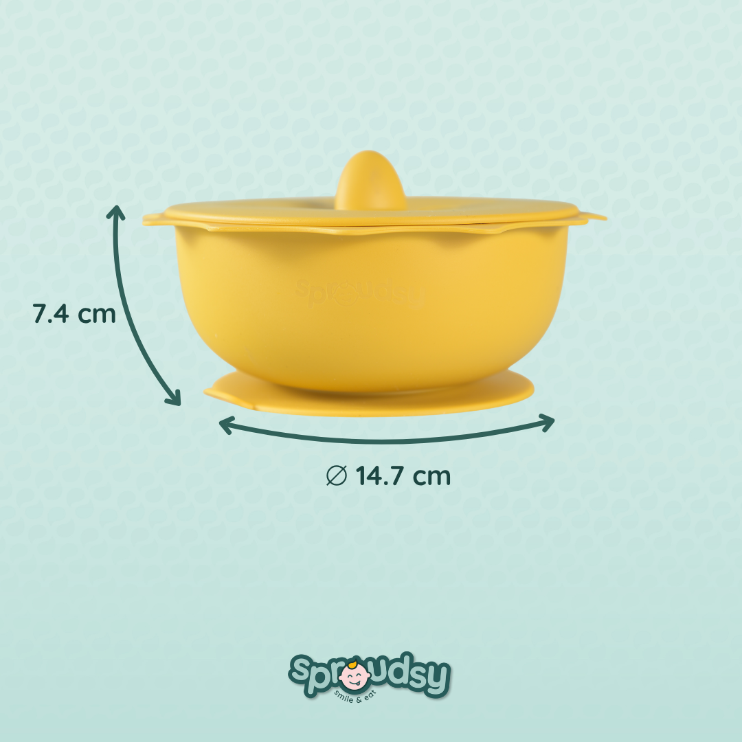 Baby bowl with suction cup – Clouds