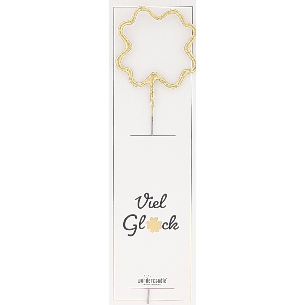 Klee gold Viel Glück Santa Clause Edition Wondercandle® classic