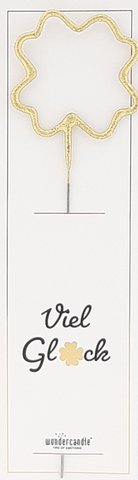 Klee gold Viel Glück Santa Clause Edition Wondercandle® classic
