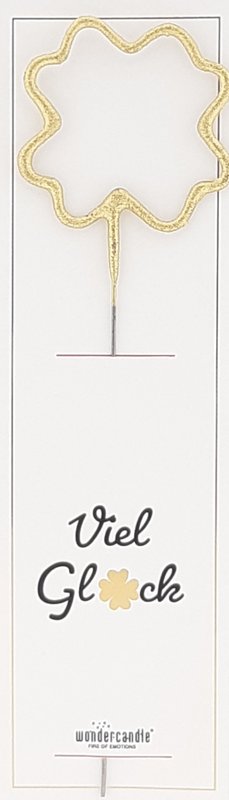 Klee gold Viel Glück Santa Clause Edition Wondercandle® classic