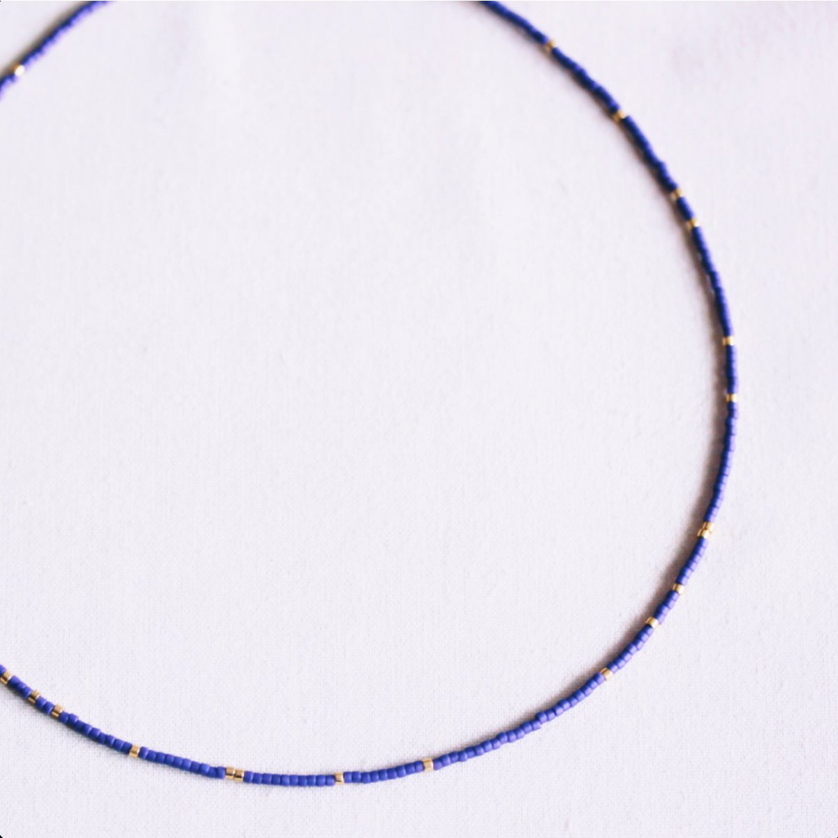Collana Miyuki - viola/placcato oro