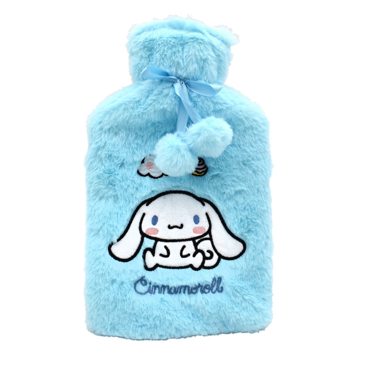 😍 Cinnamoroll, varmtvandsflaske, med låg, varmtvandsflaske til varmt terapi, varmt vand, gummi, koldt, vinter, barn, voksen