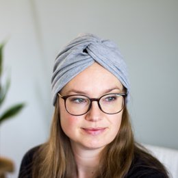 Håndlavede lysegrå turbanhatte til kvinder