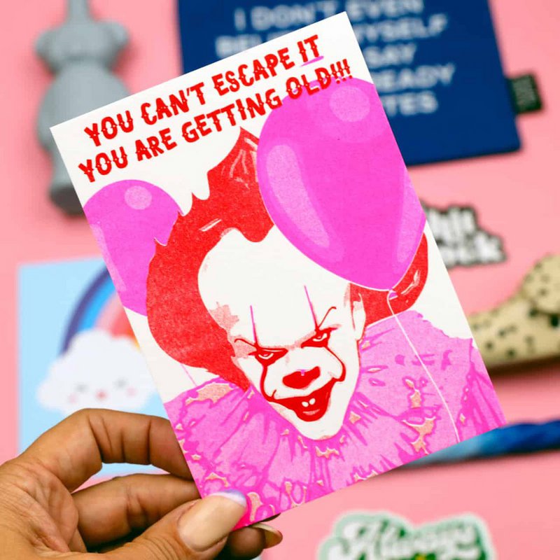 Riso print Pennywise you can't escape it