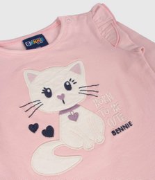 Born schattige top met lange mouwen