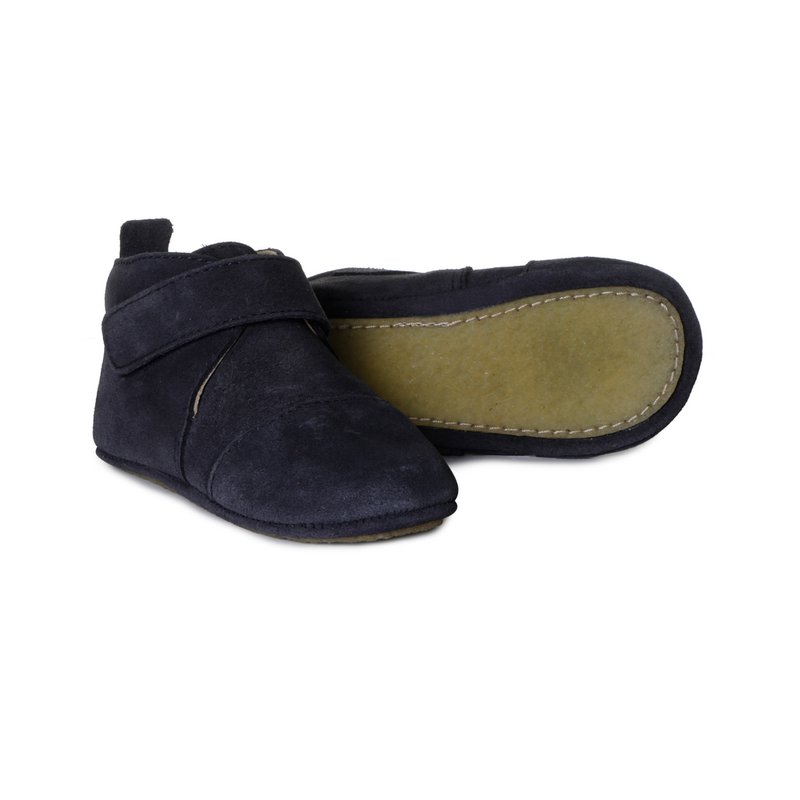 Klassische Stiefel aus Wildleder - Dunkelblau