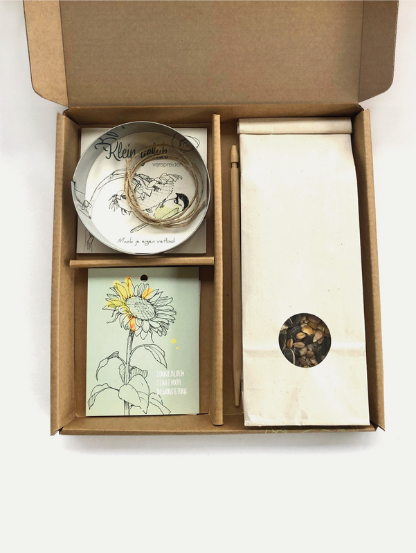 Vogel cadeaudoosje 'klein Geluk'