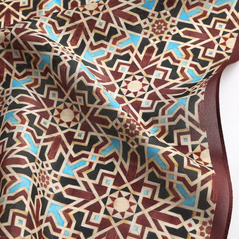 Brown Silk Neckerchief