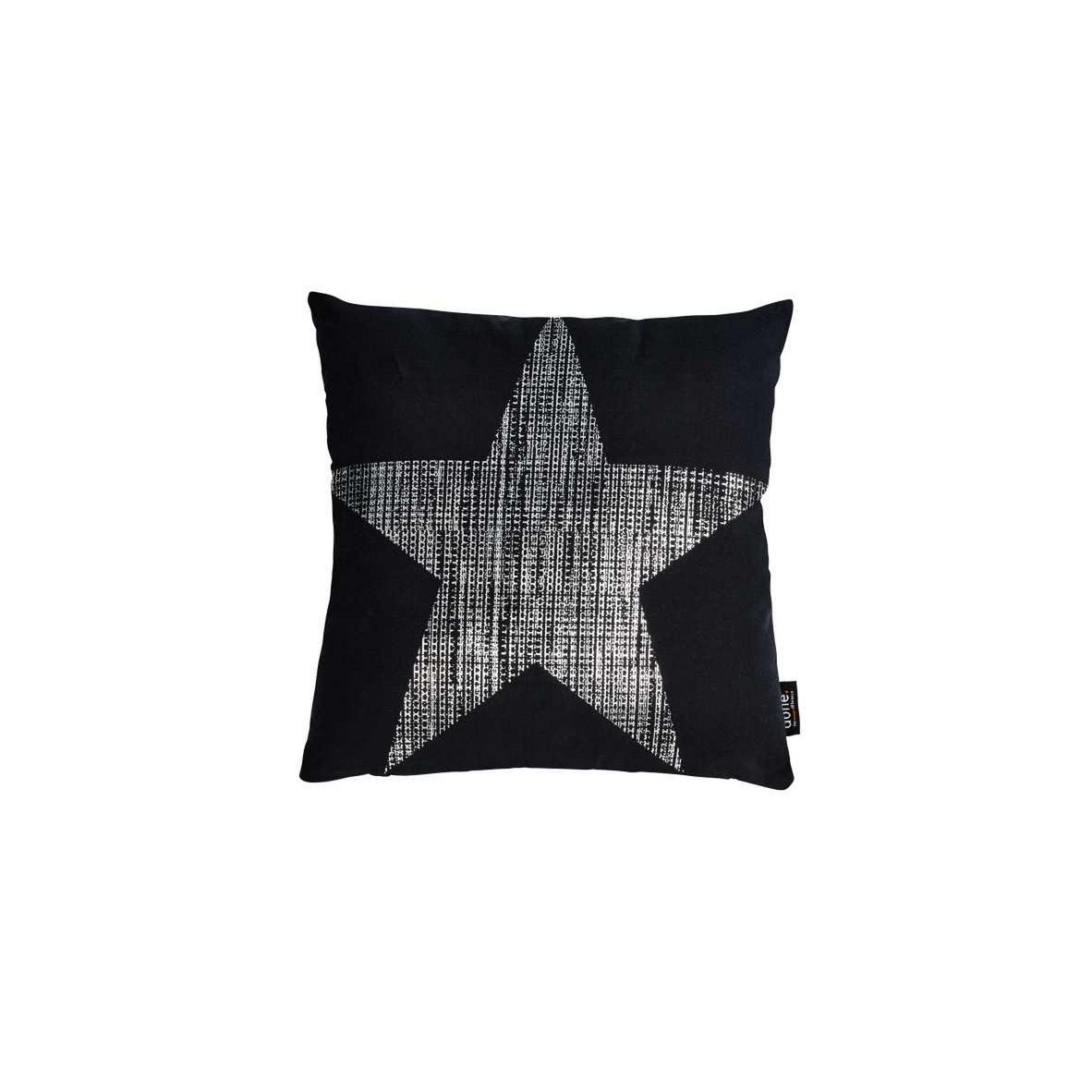 gloss print silver STAR 45x45cm