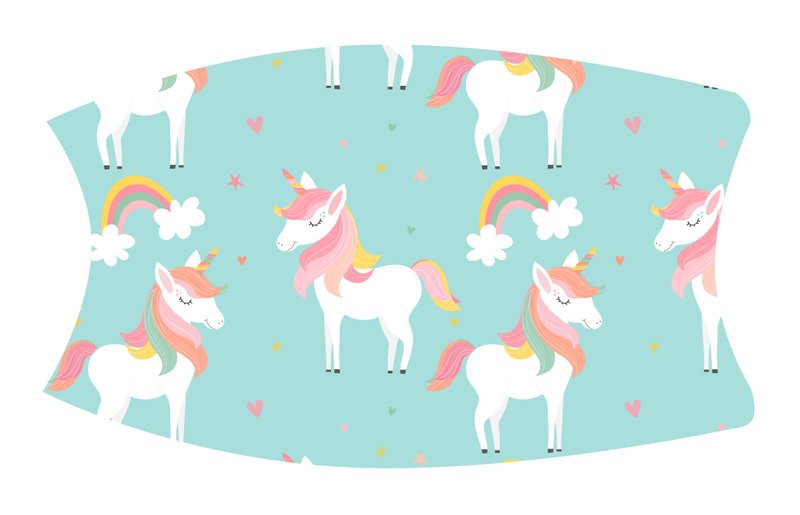 Mundhætte / Mundmaske børn Unicorn