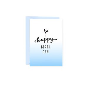 Mini-wenskaart Gefeliciteerd met je verjaardag