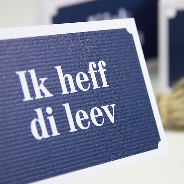 Gift tags Ik heff di leev