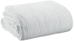 Coperta riciclata Titou bianca 140 x 200